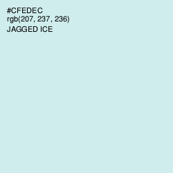 #CFEDEC - Jagged Ice Color Image